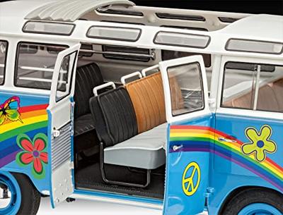 Revell 1/24 Volkswagen T1 Samba Bus Flower Power - thumbnail