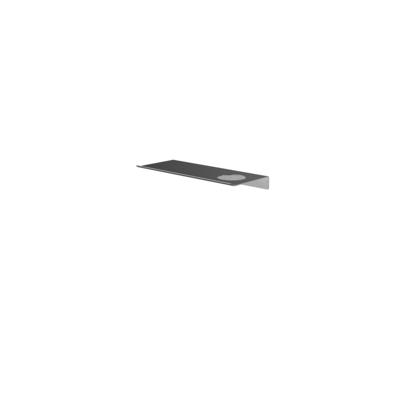 Hotbath &More Planchet 30 cm inclusief bevestigings rails met 1 uitsparing voor een zeepdispenser of beker Geborsteld gunmetal PVD Hotbath &More Planchet 30 cm inclusief bevestigings rails met 1 uitsparing voor een zeepdispenser of beker Geborsteld gunmetal PVD