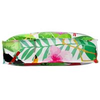 VidaXL Kussen bloemen multikleur 50 x 40 x 12 cm oxford stof - thumbnail