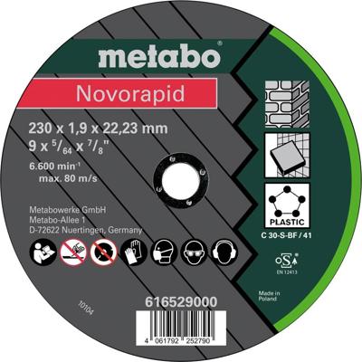 Metabo 616529000 Doorslijpschijf 230 mm 25 stuk(s) Blik Metabo 616529000 Doorslijpschijf 230 mm 25 stuk(s) Blik