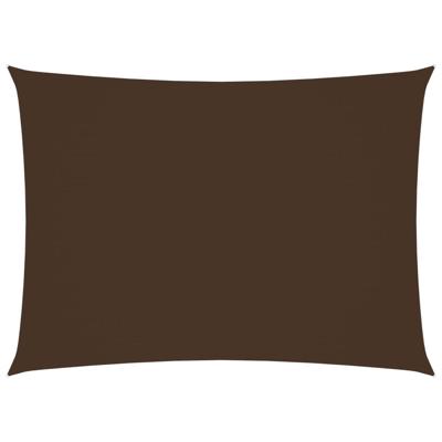 VidaXL Zonnescherm rechthoekig 6x7 m oxford stof bruin