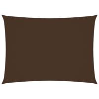 Zonnescherm rechthoekig 6x7 m oxford stof bruin - thumbnail