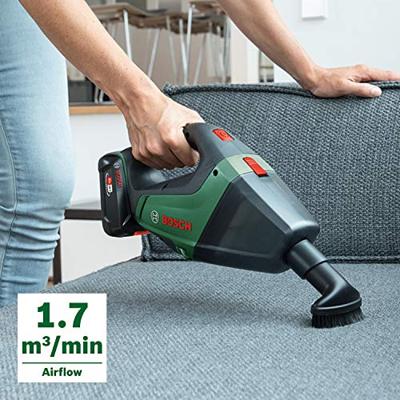Bosch Groen UniversalVac 18 | Accu Handstofzuiger | 18 V | 0.5 L | Incl. accupack en lader | In doos - 06033B9103 - thumbnail
