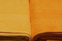 Set van 4 badhanddoeken - 70 x 140 cm - Geel - thumbnail