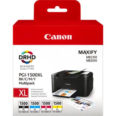Inktcartridge Canon PGI-1500XL zwart + kleur