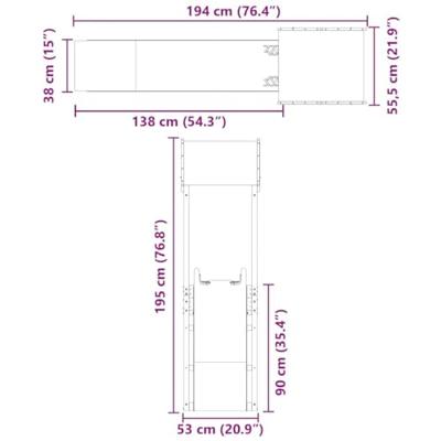 VidaXL Speelhuis massief grenenhout VidaXL Speelhuis massief grenenhout