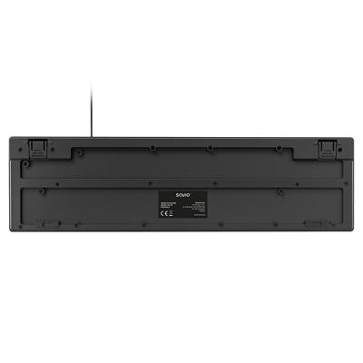 Savio KB-01 toetsenbord Thuis/Werk USB QWERTY Amerikaans Engels Zwart