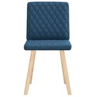 Eetkamerstoelen 2 st stof blauw - thumbnail