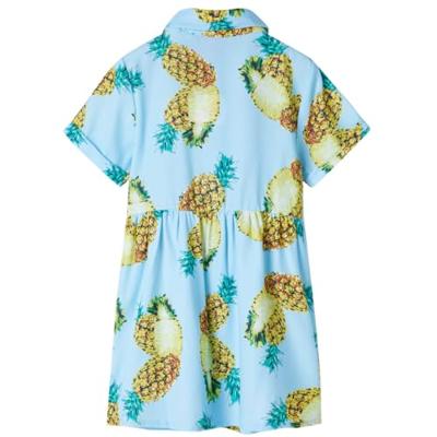 Kinderjurk 104 blauw - thumbnail