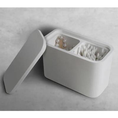 Cosmetica Opbergdoos-Wattenstaafjes Ideavit Solidcase 14x7x10.2 cm Solid Surface Mat Wit Cosmetica Opbergdoos-Wattenstaafjes Ideavit Solidcase 14x7x10.2 cm Solid Surface Mat Wit