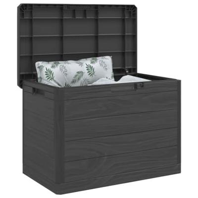 Kussenbox 77,5x44,5x53 cm polypropeen antracietkleurig - thumbnail