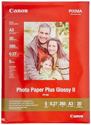 Canon PP-201 A 3 20 vel 265 g Photo Paper Plus Glossy II - thumbnail