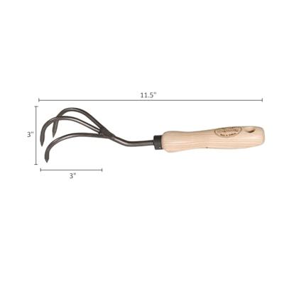 De Wit Producten/cultivator 3 tands essen handvat 14cm stardewitstar