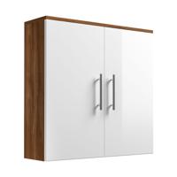 Badkamerkast Milan Walnoot Wit M - thumbnail