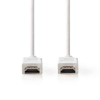 Nedis High Speed HDMI-Kabel met Ethernet | HDMI Connector | HDMI Connector | 4K@30Hz | ARC | 10.2 Gbps | 2.00 m | Rond | PVC | Wit | Doos - - thumbnail
