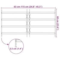 Raam Rooster Zwart 115 x 60 cm Gepoedercoat staal - thumbnail