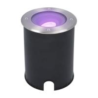 Lilly Smart Grondspot buiten - 4,8 Watt 345 lumen - RGBWW - Wifi + Bluetooth - Kantelbaar - Bestuurbaar via app - IP67 - Google Home, Amazon Alexa en Siri - RVS - thumbnail