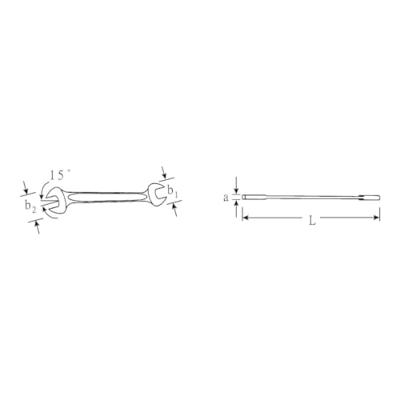 Stahlwille 40031821 10 18 X 21 Dubbele steeksleutel Sleutelbreedte (metrisch) 18 - 21 mm