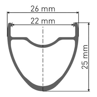 DT swiss er 1400 dicut® 28" 25mm rear wheel