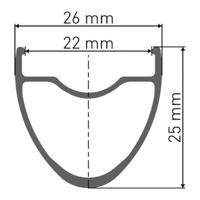 DT swiss er 1400 dicut® 28" 25mm rear wheel - thumbnail