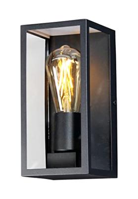 ECO-Light KARO 1100110 Buitenlamp (wand) E27 Zwart