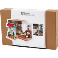 Creativ Company Diy miniatuur kamer, koffiehoek, h: 19 cm, l: 22,6 cm, b: 19,4 cm, 1 stuk - thumbnail