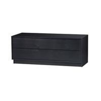 WOOOD TV-meubel 'Finca' Mat zwart, 100cm - thumbnail