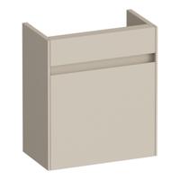 Brauer Inspire Fonteinkast - 40 cm - met 1 Deur Greeploos Linksdraaiend - Mat Beige - thumbnail