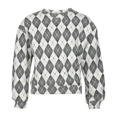 Sweater Aagje Grey & Off-White