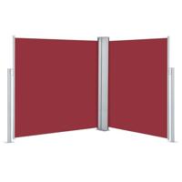 VidaXL Windscherm uittrekbaar 160x600 cm rood - thumbnail