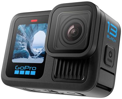 GoPro HERO13 Black Actioncam 5.3K, 4K, 2.7K, Full-HD, Bluetooth, Dual-display, Touchscreen, Stofdicht, Waterdicht, WiFi, Time-lapse, Beeldstabilisering, Slow