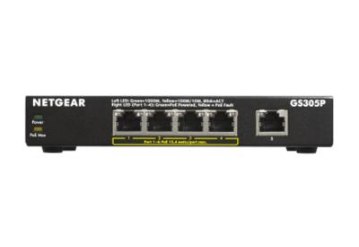 GS305Pv2 - Switch - onbeheerd - 5 x 10/100/1000 (4 PoE) - desktop, wandbevestiging - PoE+ (63 W) - gelijkstroom GS305Pv2 - Switch - onbeheerd - 5 x 10/100/1000 (4 PoE) - desktop, wandbevestiging - PoE+ (63 W) - gelijkstroom