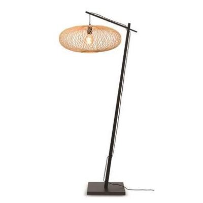 GOOD&MOJO Vloerlamp 'Cango' Bamboe, 176cm, kleur Naturel/Zwart GOOD&MOJO Vloerlamp 'Cango' Bamboe, 176cm, kleur Naturel/Zwart