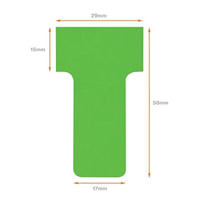 Nobo T-planbordkaarten index 2, ft 85 x 60 mm, groen