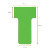 Nobo T-planbordkaarten index 2, ft 85 x 60 mm, groen - thumbnail