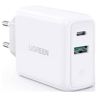 UGREEN 60468 Laadadapter USB-C bus, USB 3.0 bus A USB PD Wit Binnen