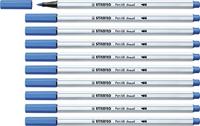 Brushstift stabilo pen 68/41 donkerblauw | 10 stuks - thumbnail