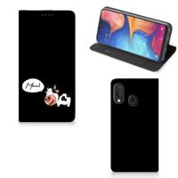 Samsung Galaxy A20e Magnet Case Cow - thumbnail