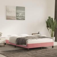 Bedframe fluweel roze 120x200 cm - thumbnail