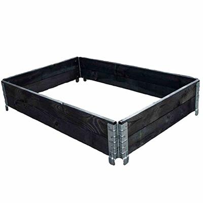 Siena Garden R08001-4BK-GBX Hoogbeet stapelbaar 80 x 60 x 19,5 cm, zwart 1 stuk(s) Siena Garden R08001-4BK-GBX Hoogbeet stapelbaar 80 x 60 x 19,5 cm, zwart 1 stuk(s)