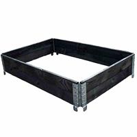 Siena Garden R08001-4BK-GBX Hoogbeet stapelbaar 80 x 60 x 19,5 cm, zwart 1 stuk(s) - thumbnail