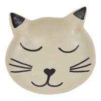Zeepstenen Ringenplateau Kat Zwart-Wit - thumbnail