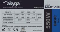 Akyga AK-B1-550 power supply unit 550 W 20+4 pin ATX ATX Grijs - thumbnail