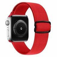 Solo Loop Nylon bandje - Rood - Geschikt voor Apple Watch 44mm / 45mm / 46mm / 49mm