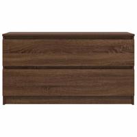 Tv-meubel 100x35x54 cm bewerkt hout bruin eikenkleur - thumbnail