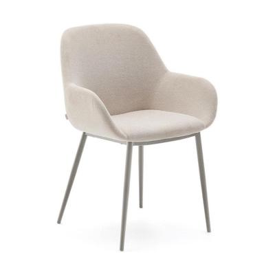 Kave Home Konna eetkamerstoel Beige poot beige