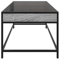 Salontafel met Infinity LED 90x50x41 cm grijs sonoma eikenkleur - thumbnail