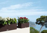 Jardiniere - Balconera cottage 80 - Complete kit - Graniet - 12L - LECHUZA - thumbnail
