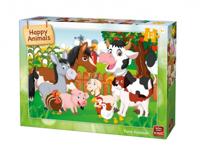 Legpuzzel Blije Boerderij dieren 12 stukjes - thumbnail