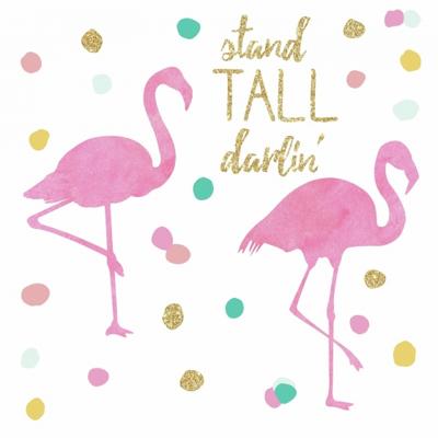RoomMates muurstickers Flamingo vinyl 28 stuks